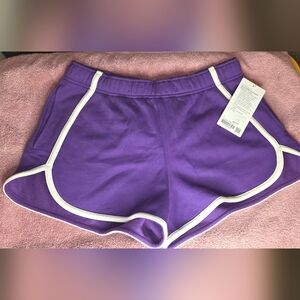 Lululemon Athletica Purple Athletic Shorts with White Trim